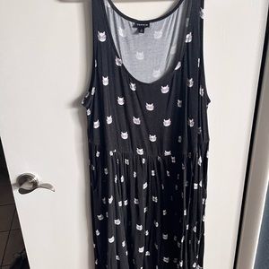 Torrid cat with glasses tank dress